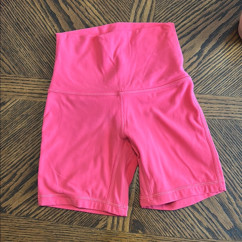 Lululemon Women's Pink High-Waisted Shorts